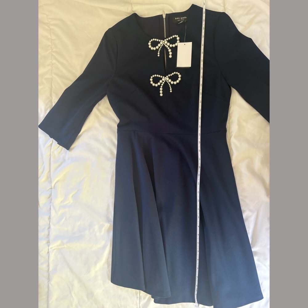 kate spade Pearl Bow Ponte Dress - Picture 5 of 8